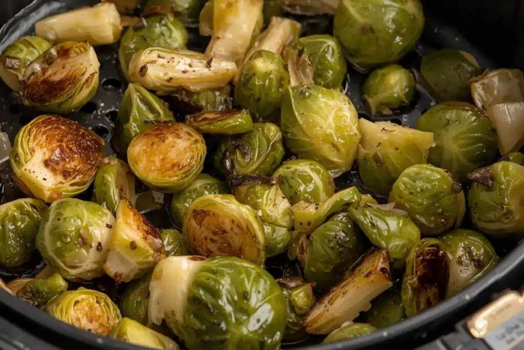 Air Fryer brussel sprouts Photo Credit Canva Pro Stock Image