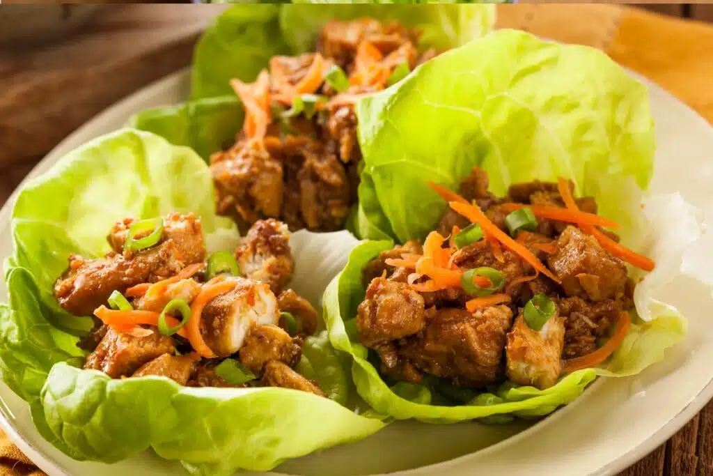 Chicken Lettuce Cups Photo Credit Canva Pro Stock Image