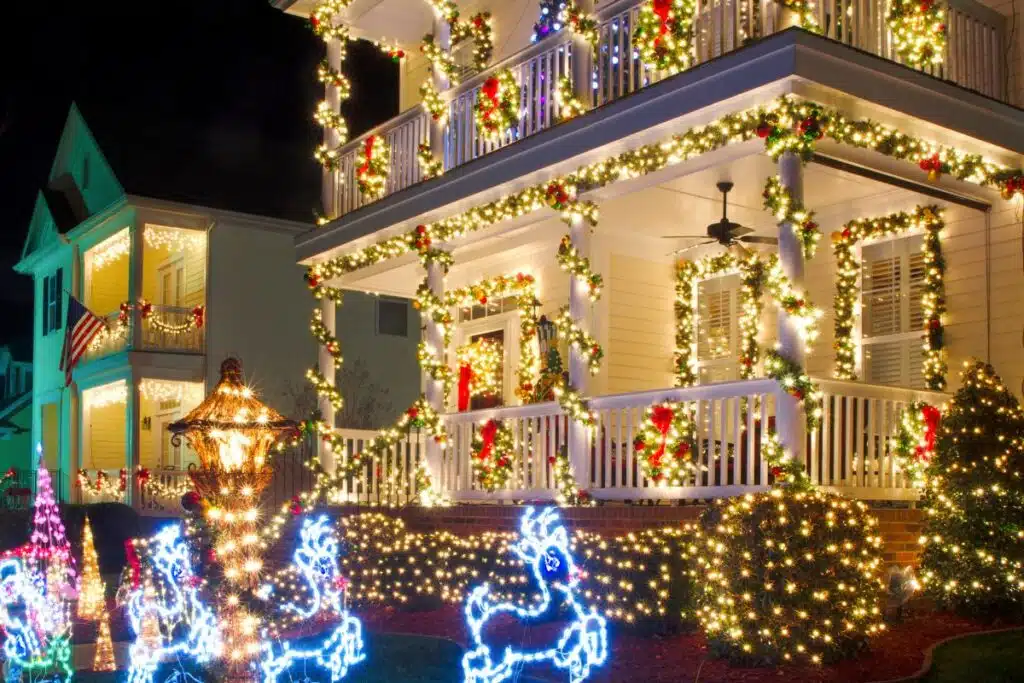 Christmas Lights on House Photo Credit Canva Pro Stock Image