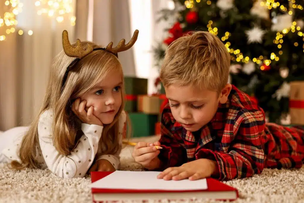 Christmas writing letters Photo Credit Canva Pro Stock Image