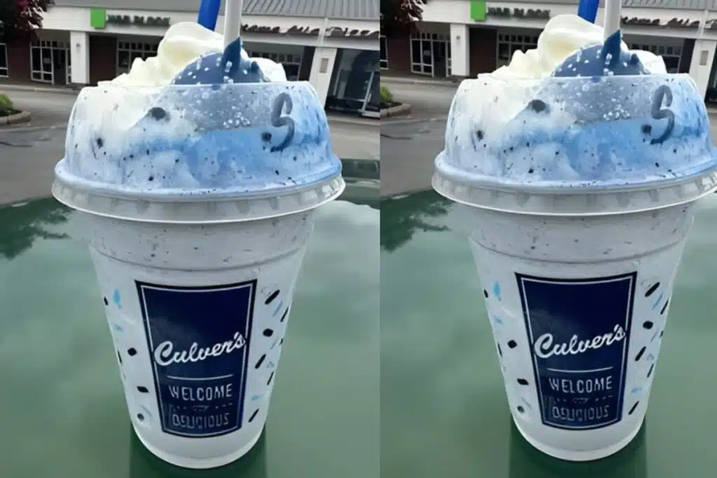 Culvers blueberry milkshake Photo Credit Instagram