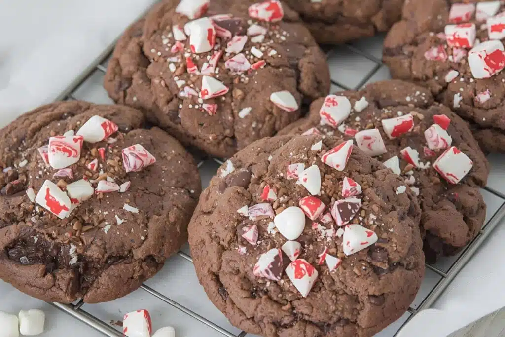 Double Chocolate Candy Cane Cookies Photo Credit Canva Pro Stock Image