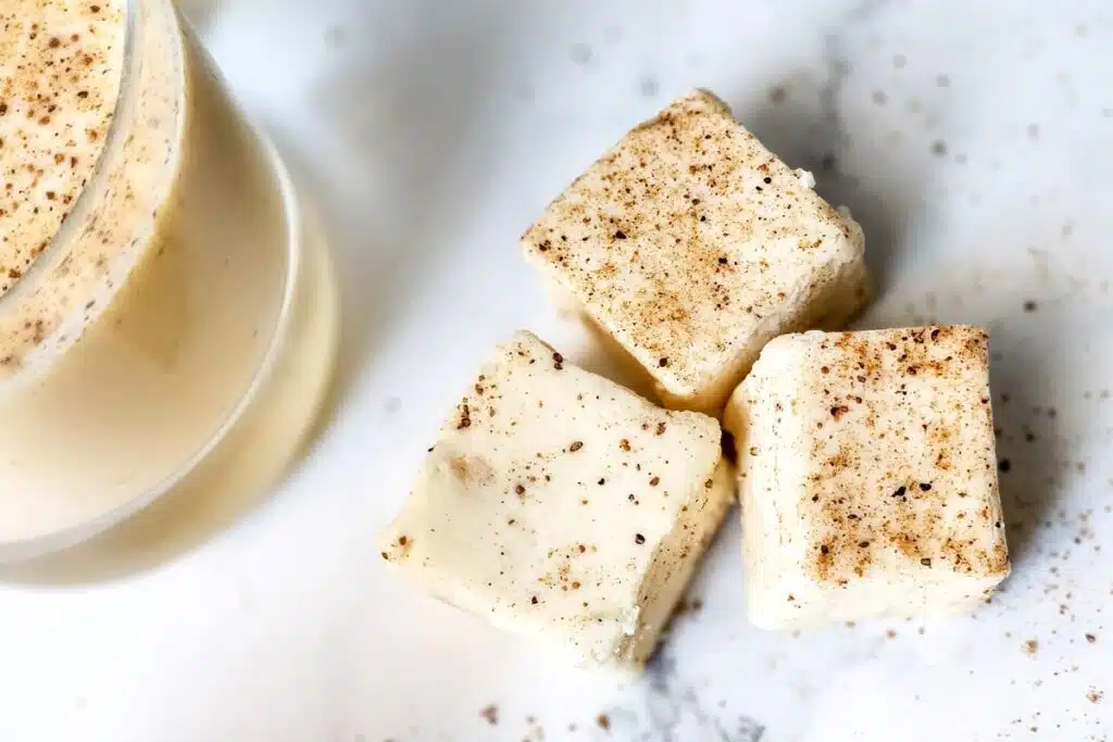 Eggnog Fudge Photo Credit Inspiring Savings
