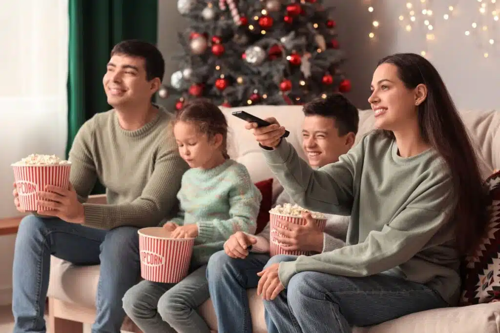 Holiday Movie Night Photo Credit Canva Pro Stock Image