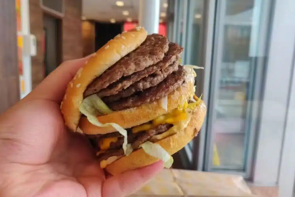 McDonalds The Monster Mac Photo Credit Krazy Coupon Lady