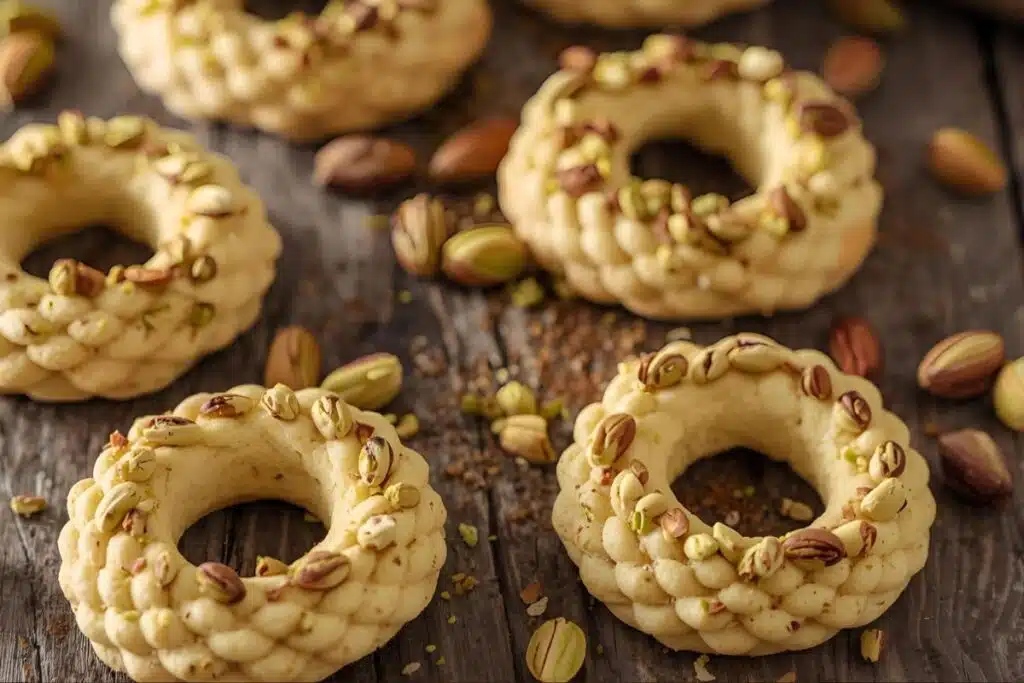 Pistachio Shortbread Wreaths Photo Credit Canva Pro Stock Image