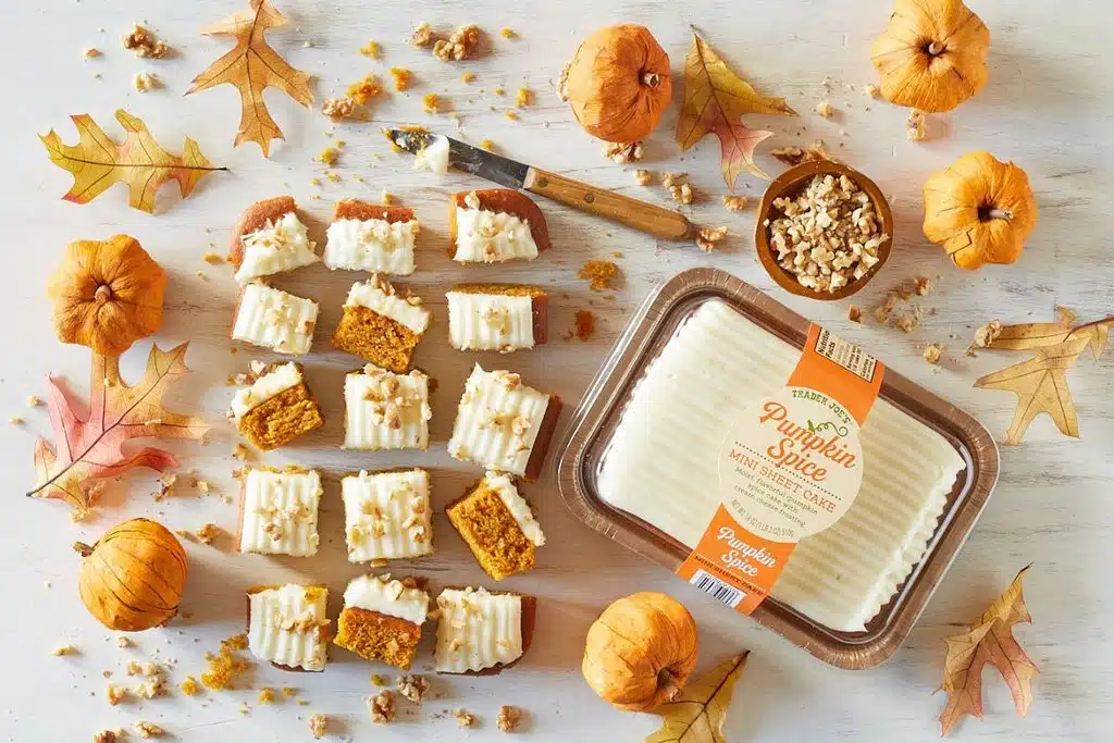 Pumpkin Spice Mini Sheet Cake Photo Credit Trader Joes