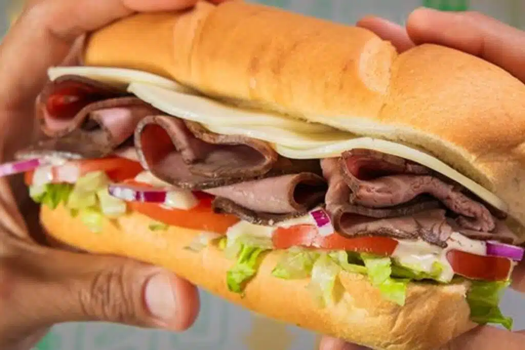 Roast Beef + Swiss + Creamy Garlic Aioli Photo Credit Subway Menu Prices