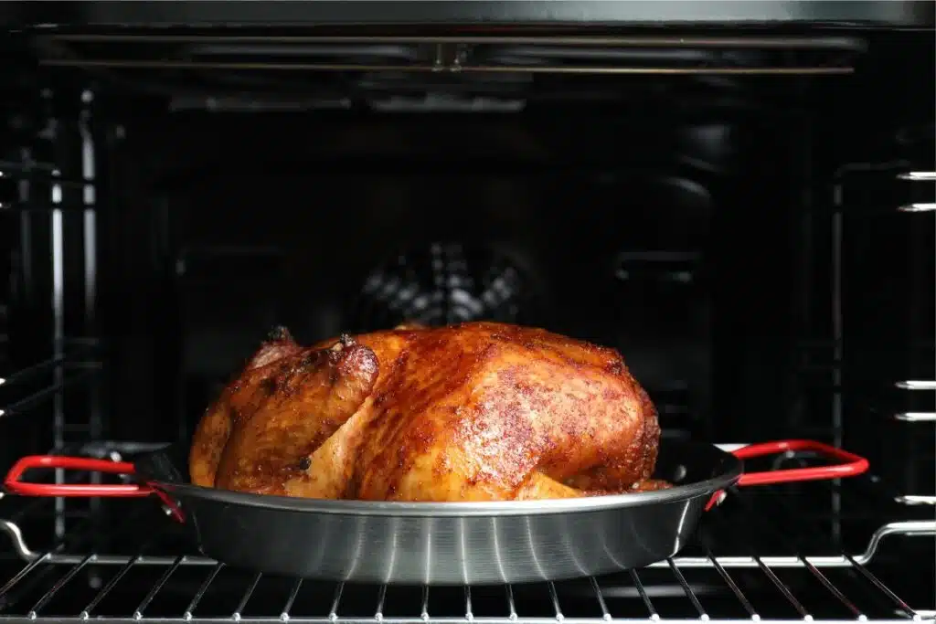 Turkey in Oven Photo Credit Canva pro Stock Image
