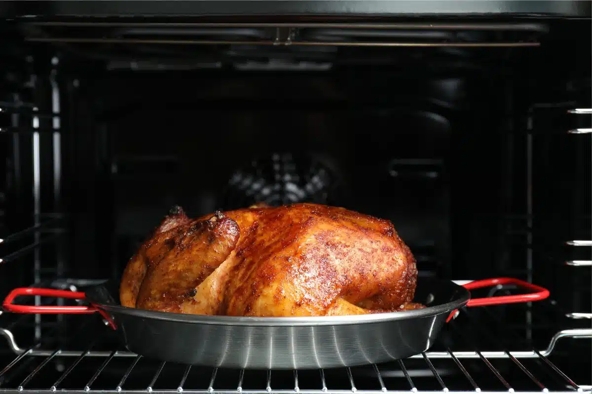 Turkey in Oven Photo Credit Canva pro Stock Image