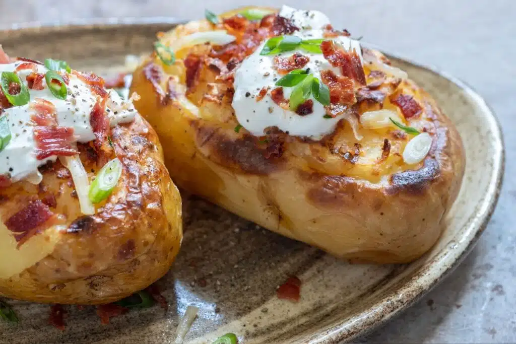Twice Baked Cheddar Bacon Potatoes Photo Credit Canva Pro Stock Image
