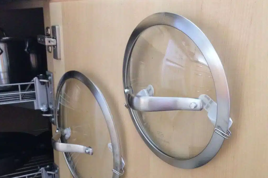 Use Command Hooks for Pot Lids Photo Credit Google Aips