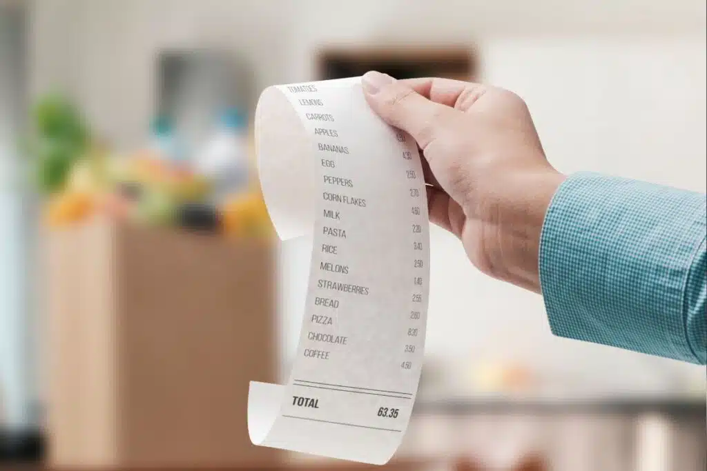 grocery receipt Photo Credit Canva Pro Stock Image