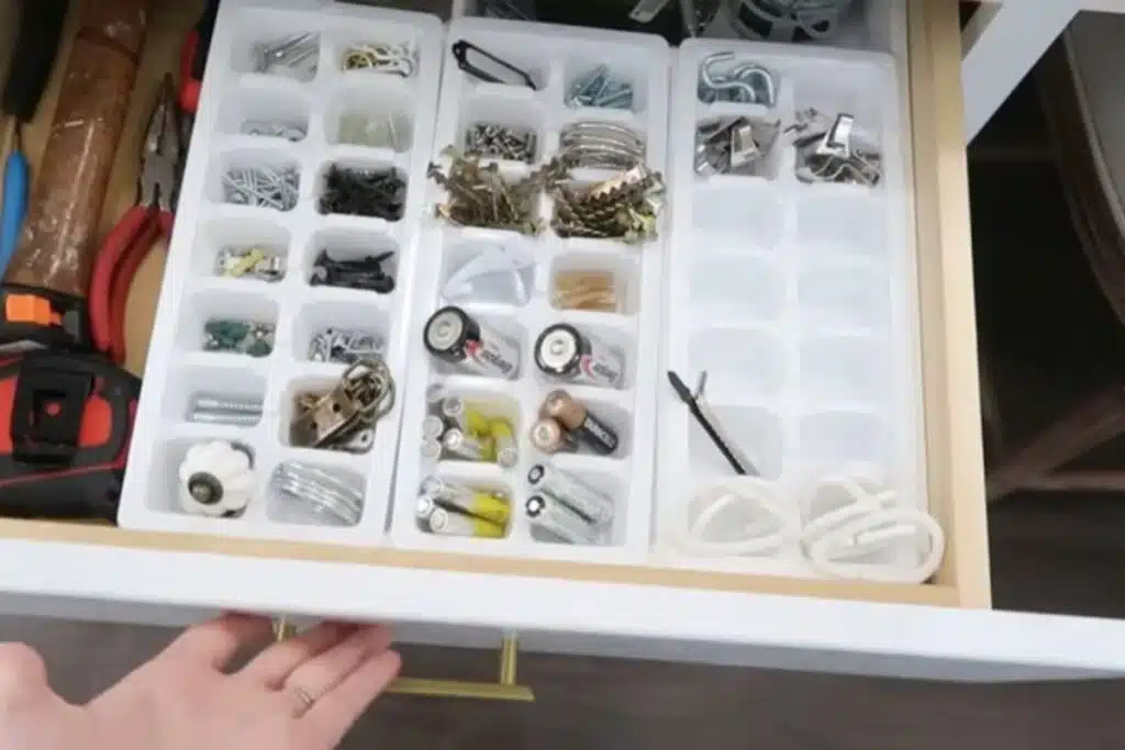 ice cube tray nuts and bolts Photo Credit House Digest