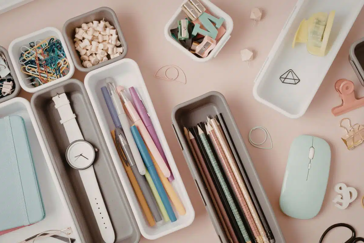 office supplies organized Photo Credit Canva Pro Stock Image