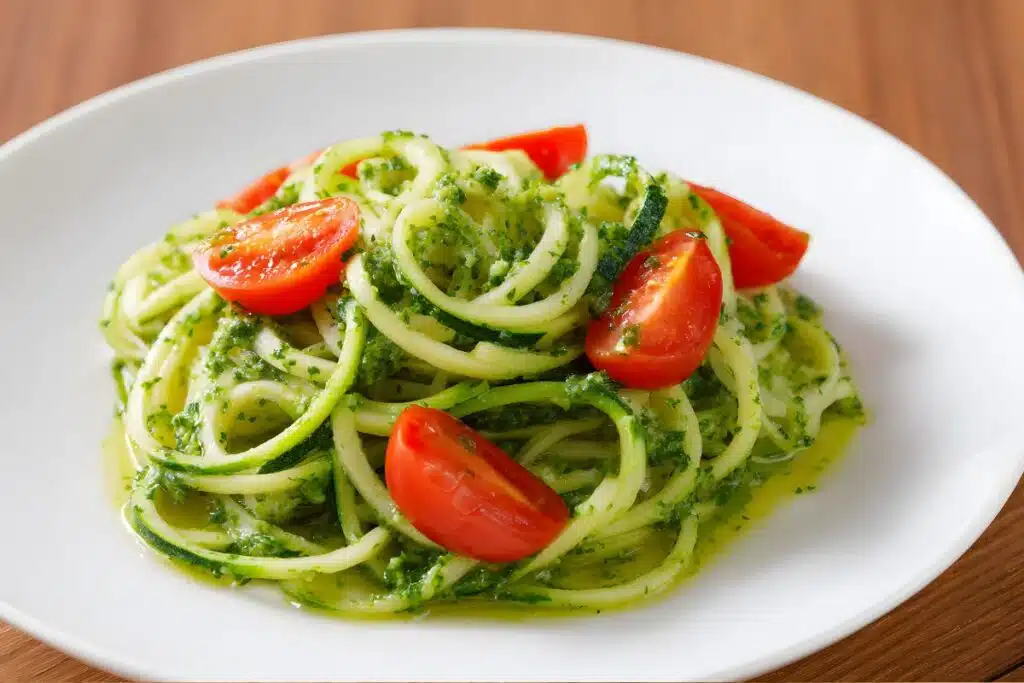 pesto and tomato pasta Photo Credit Canva Pro Stock Image