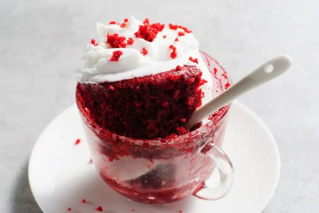 red velvet Mug Cake Photo Credit Canva Pro Stock Image