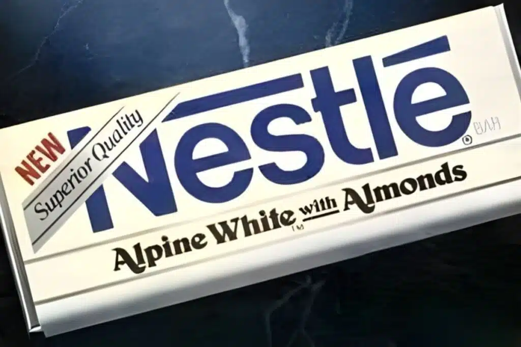 Nestlé Alpine White Bar Photo Credit Pinterest