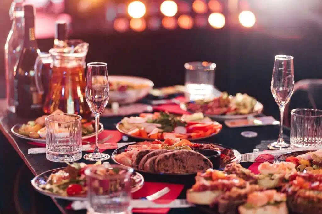 appetizers on table Photo Credit Canva Pro Stock Image
