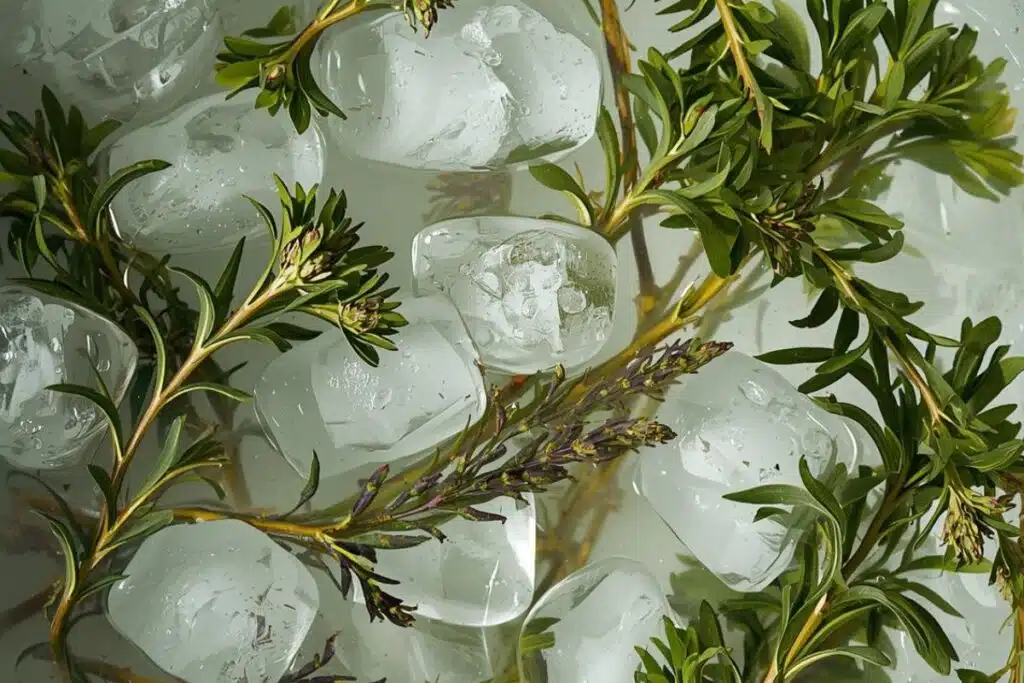 ice bath herbs Photo Credit Canva Pro Stock Image