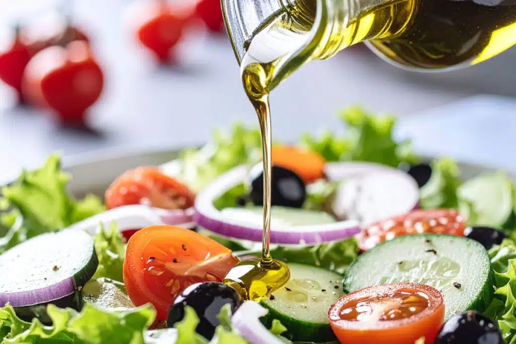 oil on salad Credit Canva Pro Stock Image