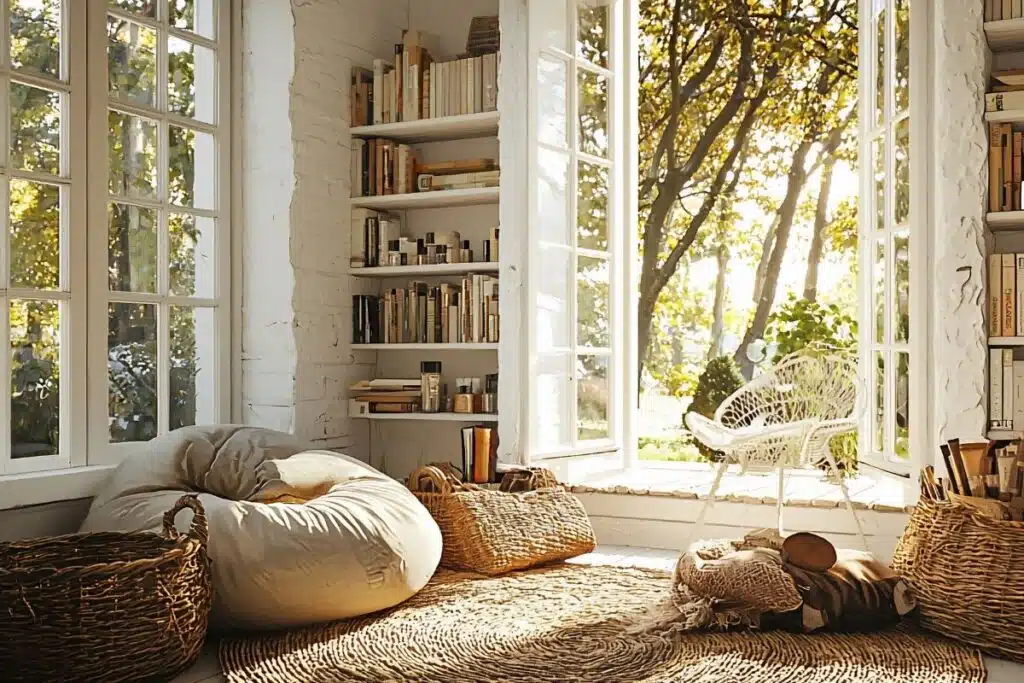 Book nook organizing Photo Credit Canva Pro Stock Image
