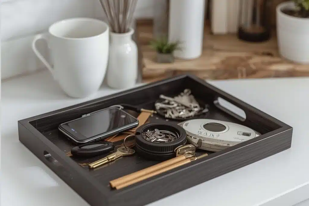 Counter tops tray keys shelves Photo Credit Canva Pro Stock Image