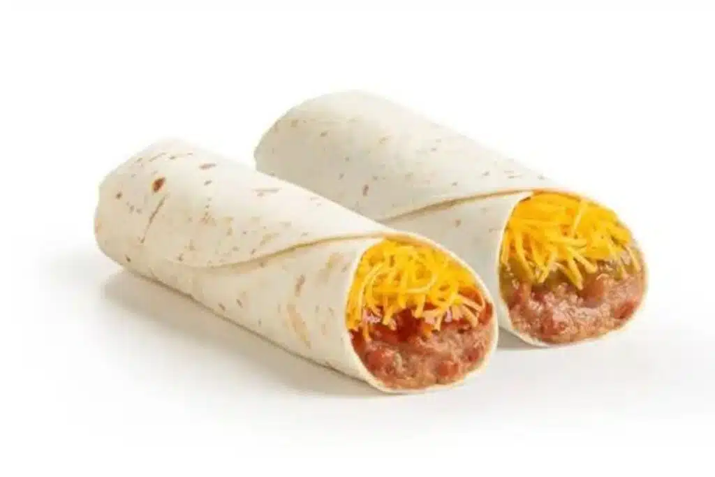 Del Taco – Bean & Cheese Burrito Photo Credit QR Menu