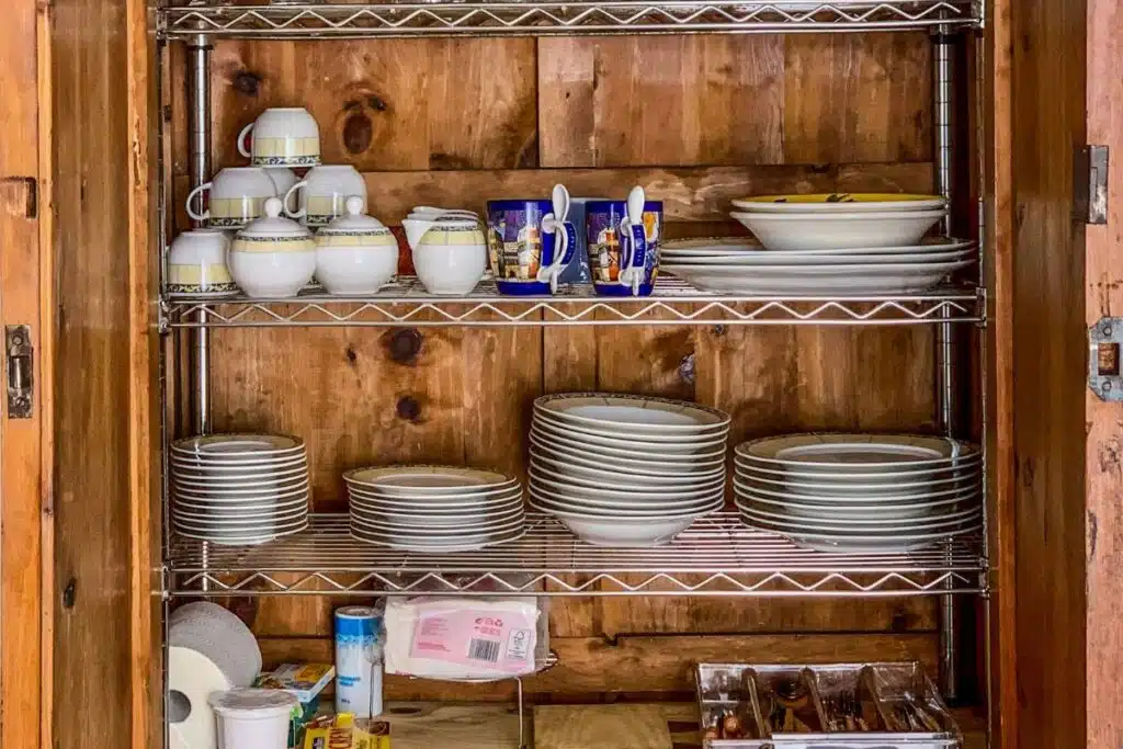 Inside Kitchen Cabinets shelves Photo Credit Canva Pro Stock Image