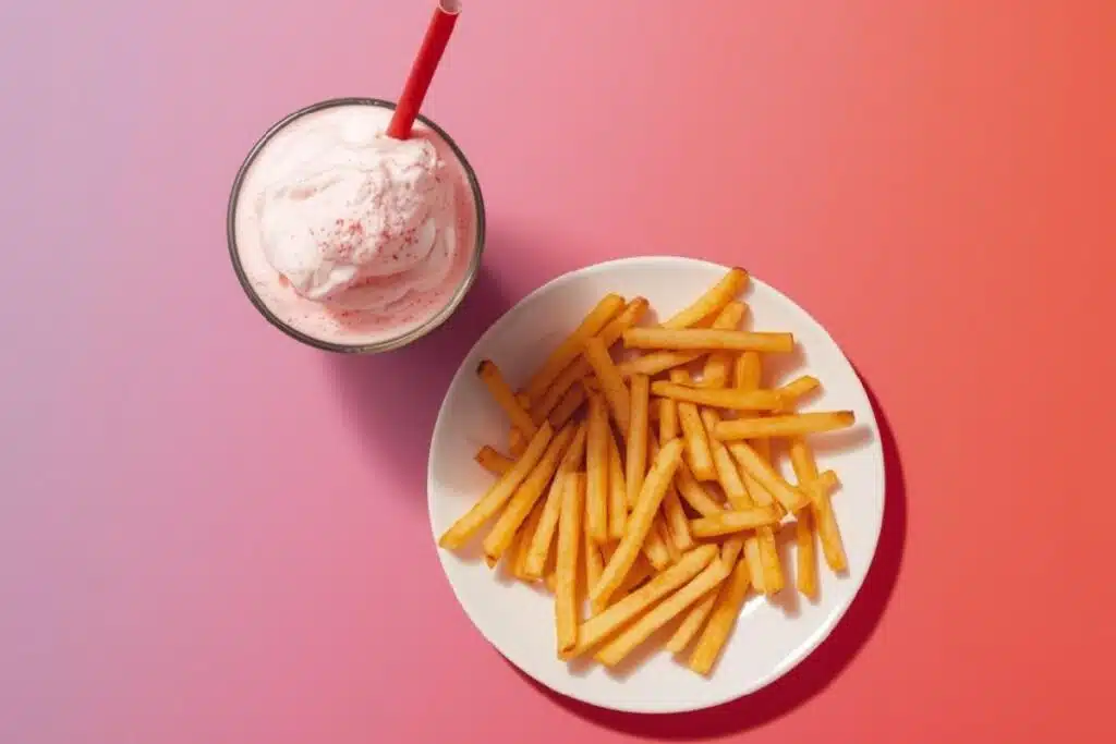 Milkshake and fries Photo Credit Canva Pro Stock Image