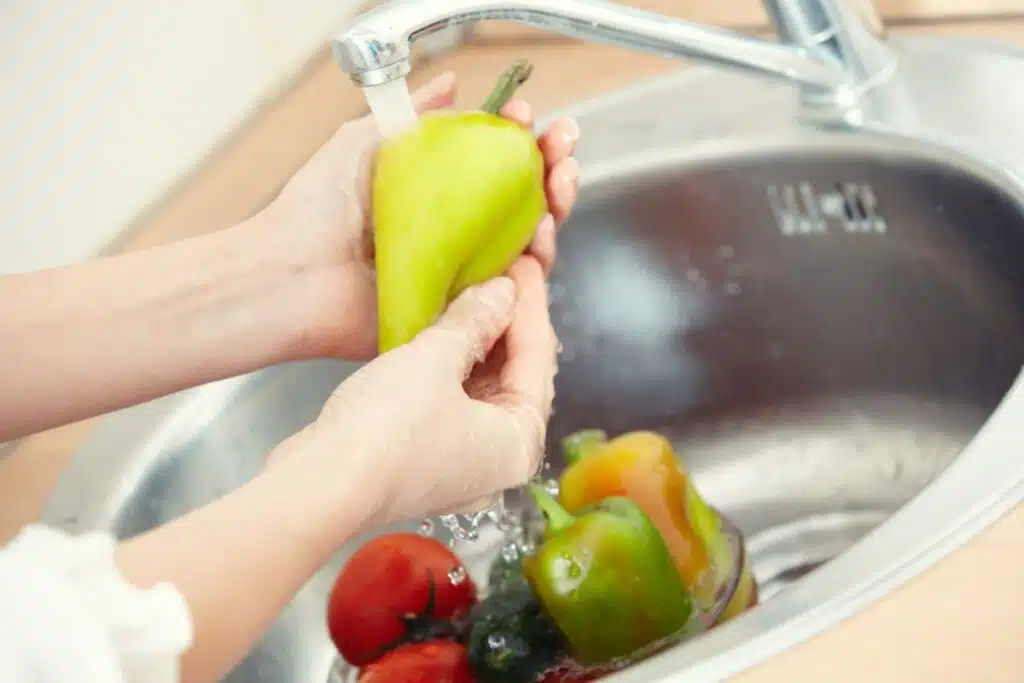 Washing Vegetables Photo Credit Canva Pro Stock Image