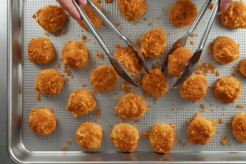 chicken nuggets on baking rack Photo Credit Canva Pro Stock Image