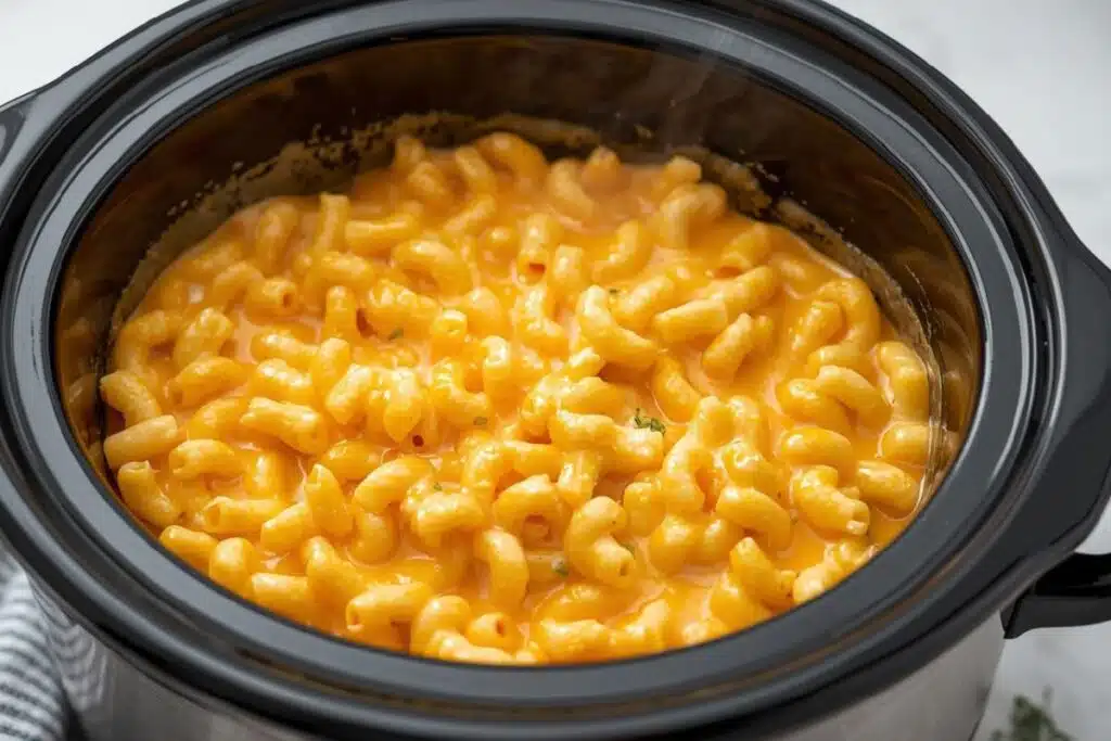 mac and cheese crock pot Photo Credit Canva Pro Stock Image
