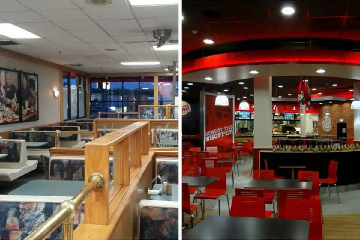 Burger King old verse today Photo Credit Ranker