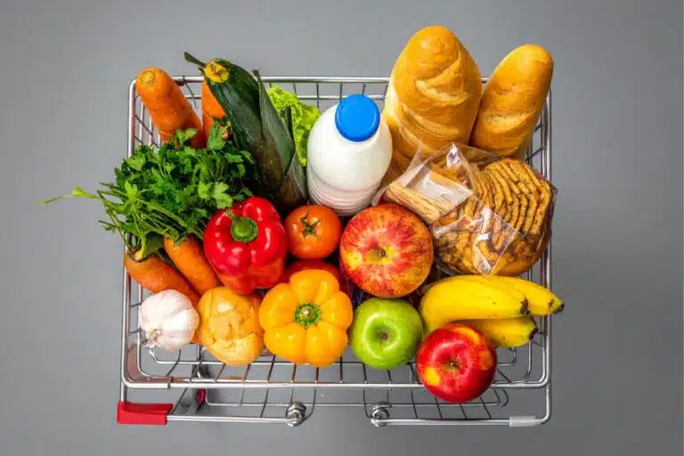Cart filled with Food groceries Photo Credit Canva Pro Stock Image