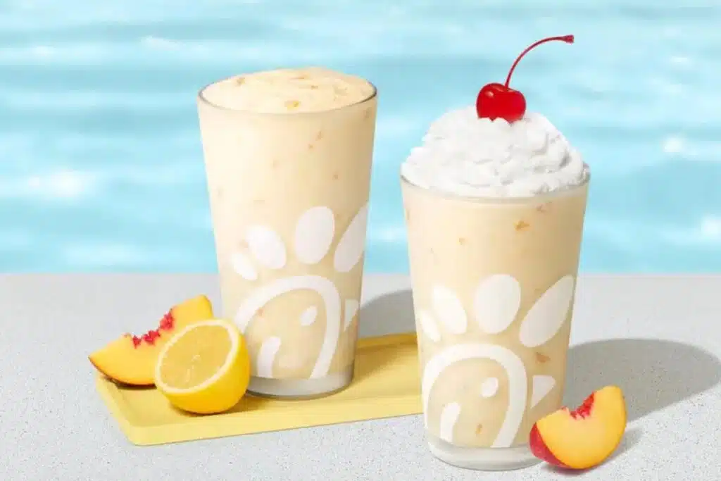 Chick fil A Peach Milkshake Photo Credit Chick Fil A