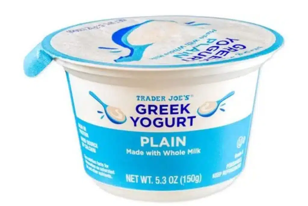 Greek Yogurt (Plain, Whole Milk) Photo Credit Trader Joes