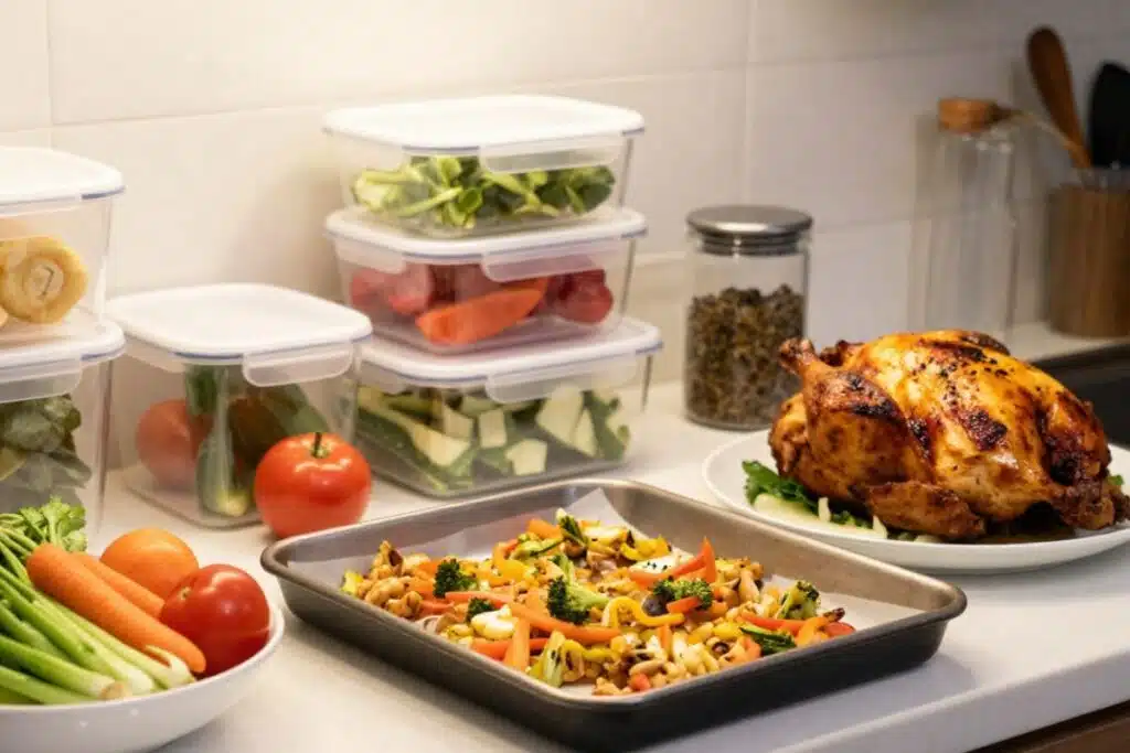 Kitchen Short Cuts chicken containers Photo Credit Canva Pro Stock Image