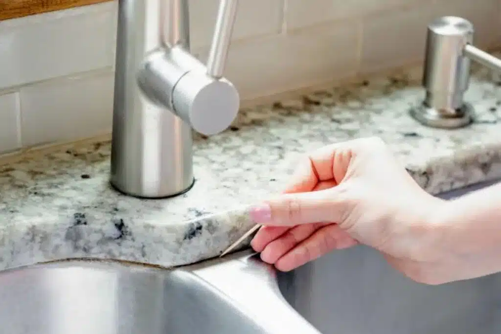 Toothpick cleaning faucet Photo Credit The Ktchen