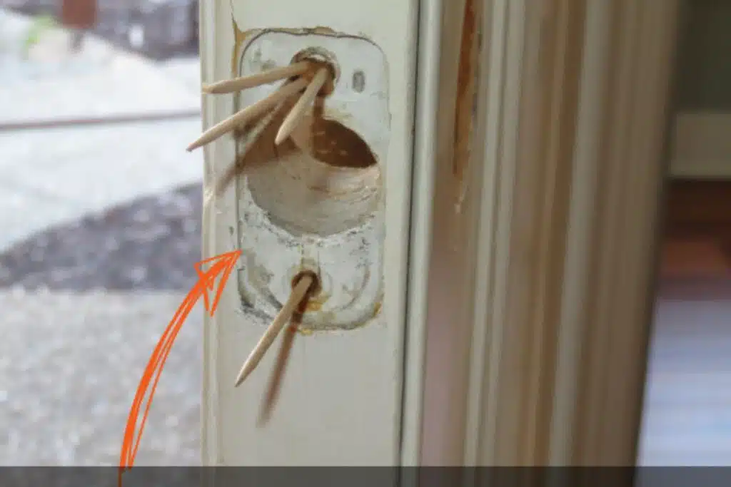 Toothpick loose screws Photo Credit Abi Home Services