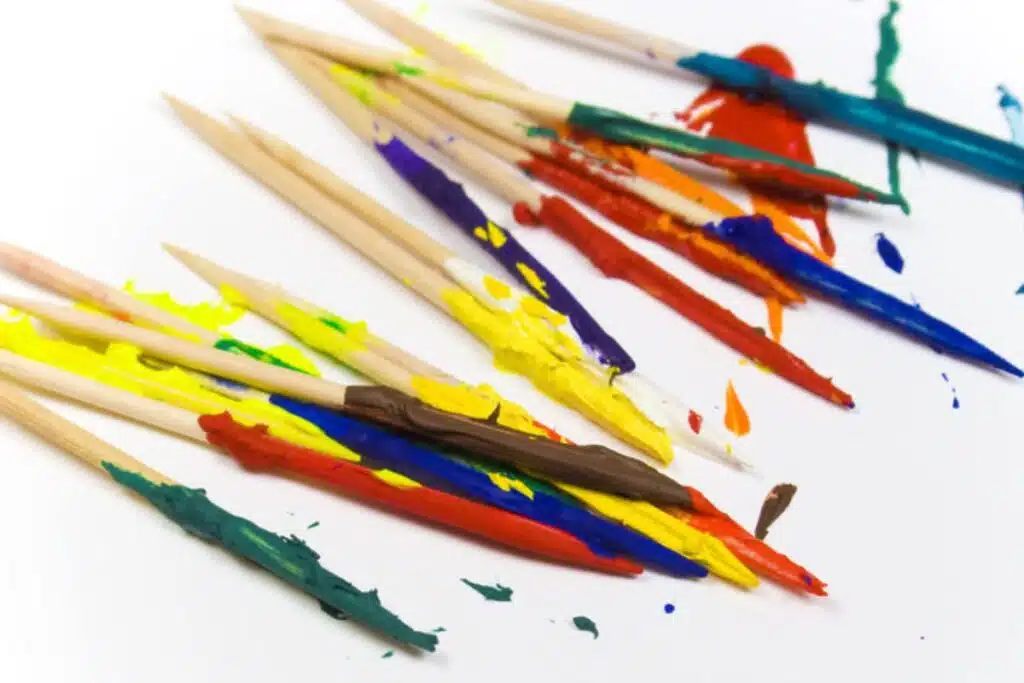 Toothpick paint Photo Credit House Digest