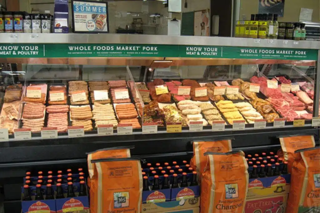 Whole Foods meat counter Photo Credit Whole Foods