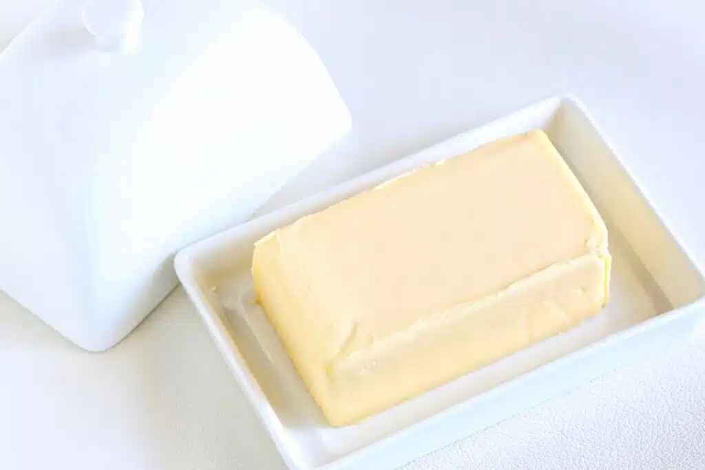 Butter in dish on counter Photo Credit Canva Pro Stock Image