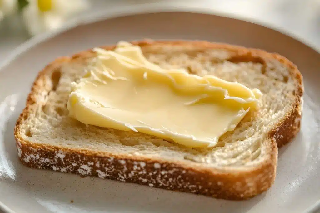 Butter on bread Photo Credit Canva Pro Stock Image