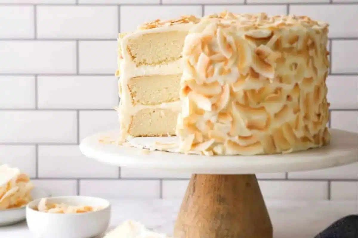 Coconut cake Photo Credit Live Completely Delicious