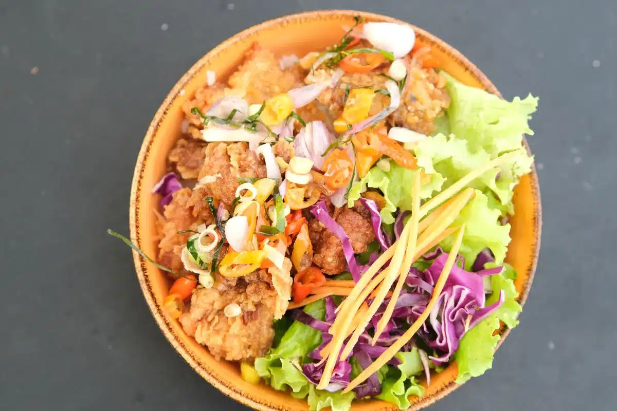 Crispy Chicken Salad Photo Credit Canva Pro Stock Image