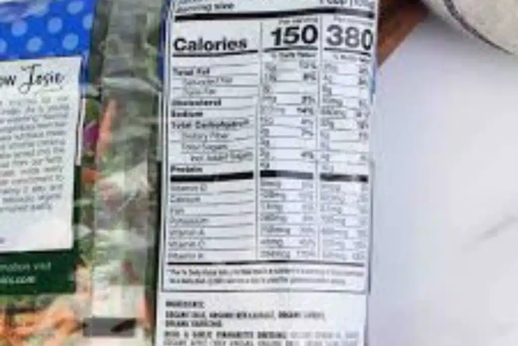 Food Label on bag of salad Photo Credit Farm Fresh To You