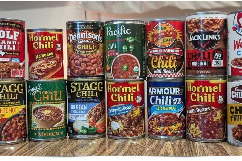 canned chili Photo Credit Tasting Table