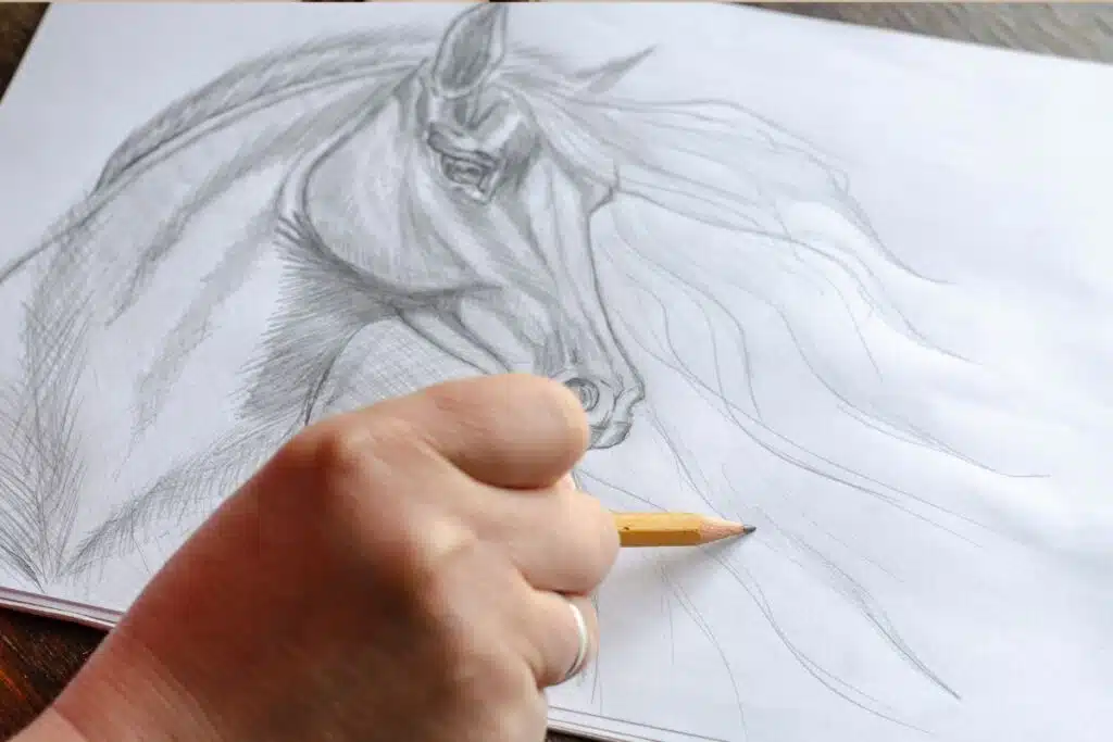 Drawing horse Photo Credit Canva Pro Stock Image