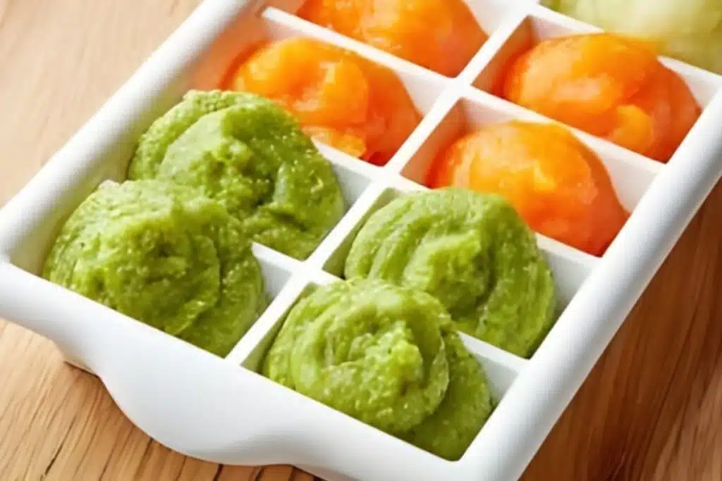 Ice cube trays Baby Food Photo Credit Happy Family Organics